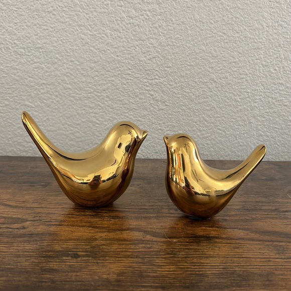 Other - Small Birds Statues/Figurines - Gold Home Decor Accent